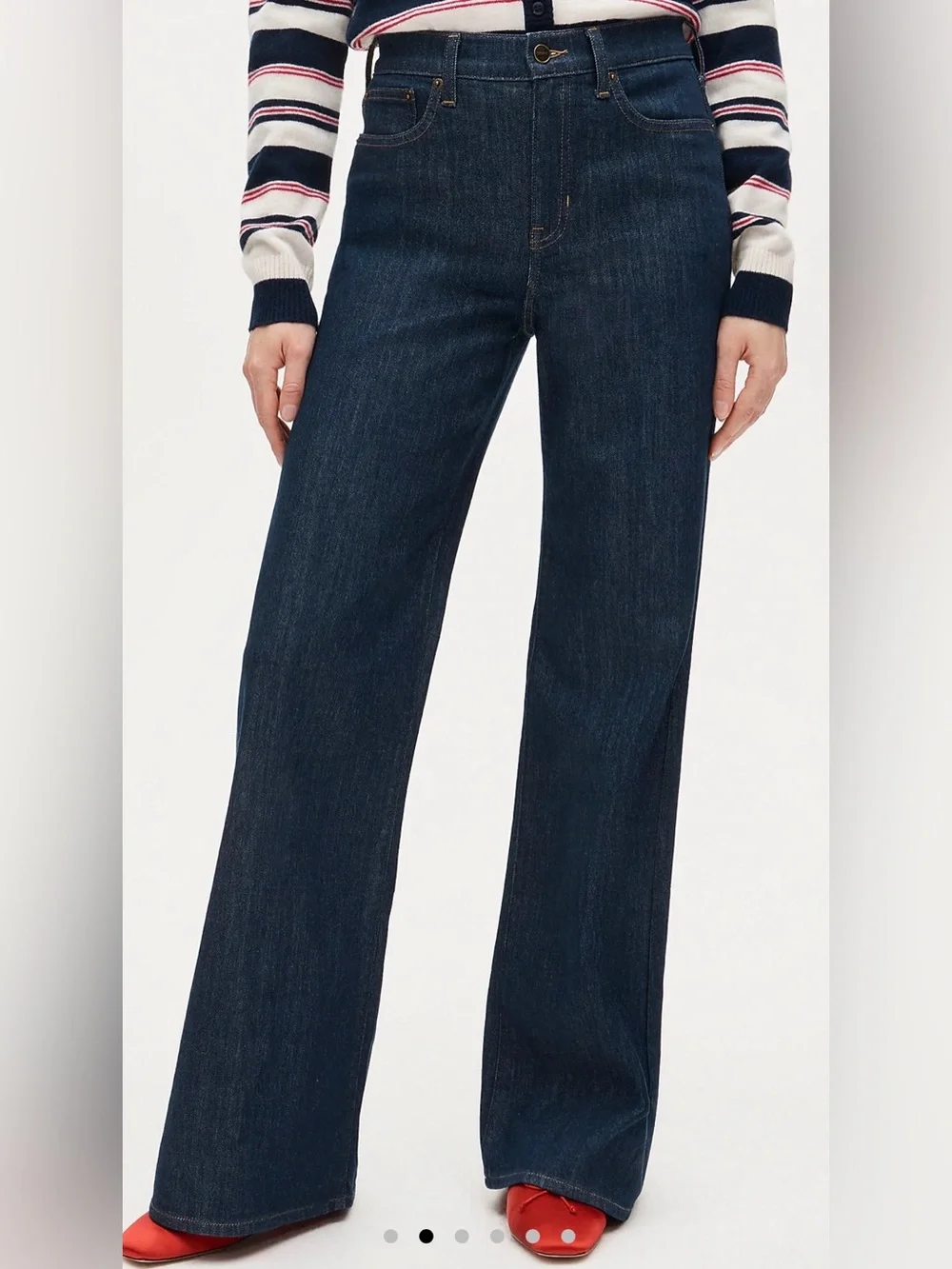 NWT J. Crew semi stretch high rise denim trousers size 28